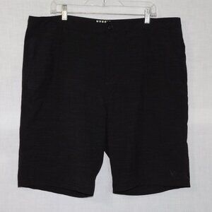 Gotcha Hybrid amphibian Mens 40 Black Flat front Heather Shorts quick dry